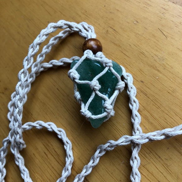 New green strawberry Quartz hand made necklace exchangeable stones! - Picture 13 of 17